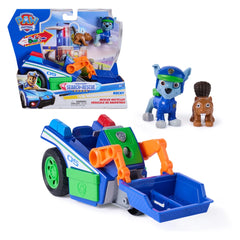 PAW Patrol Search & Rescue – Rocky en recyclingwagen met terugtrekmotor