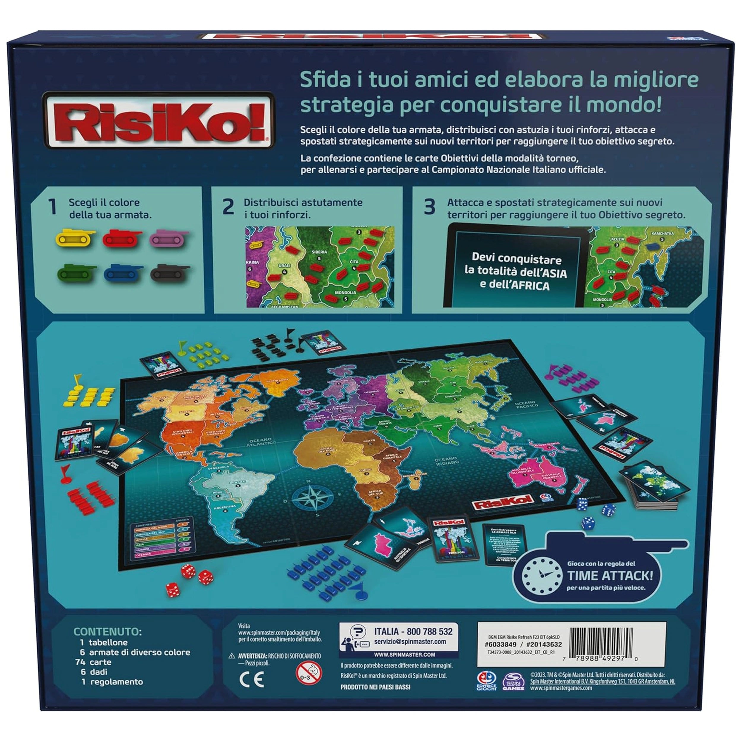Spin Master - Risiko Board Game - Italian Edition