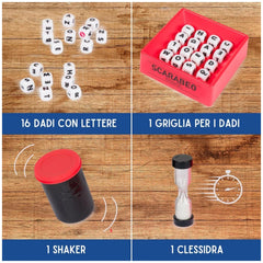 Spin Master - Scarabeo Shake Bordspel Set - Italiaanse Editie