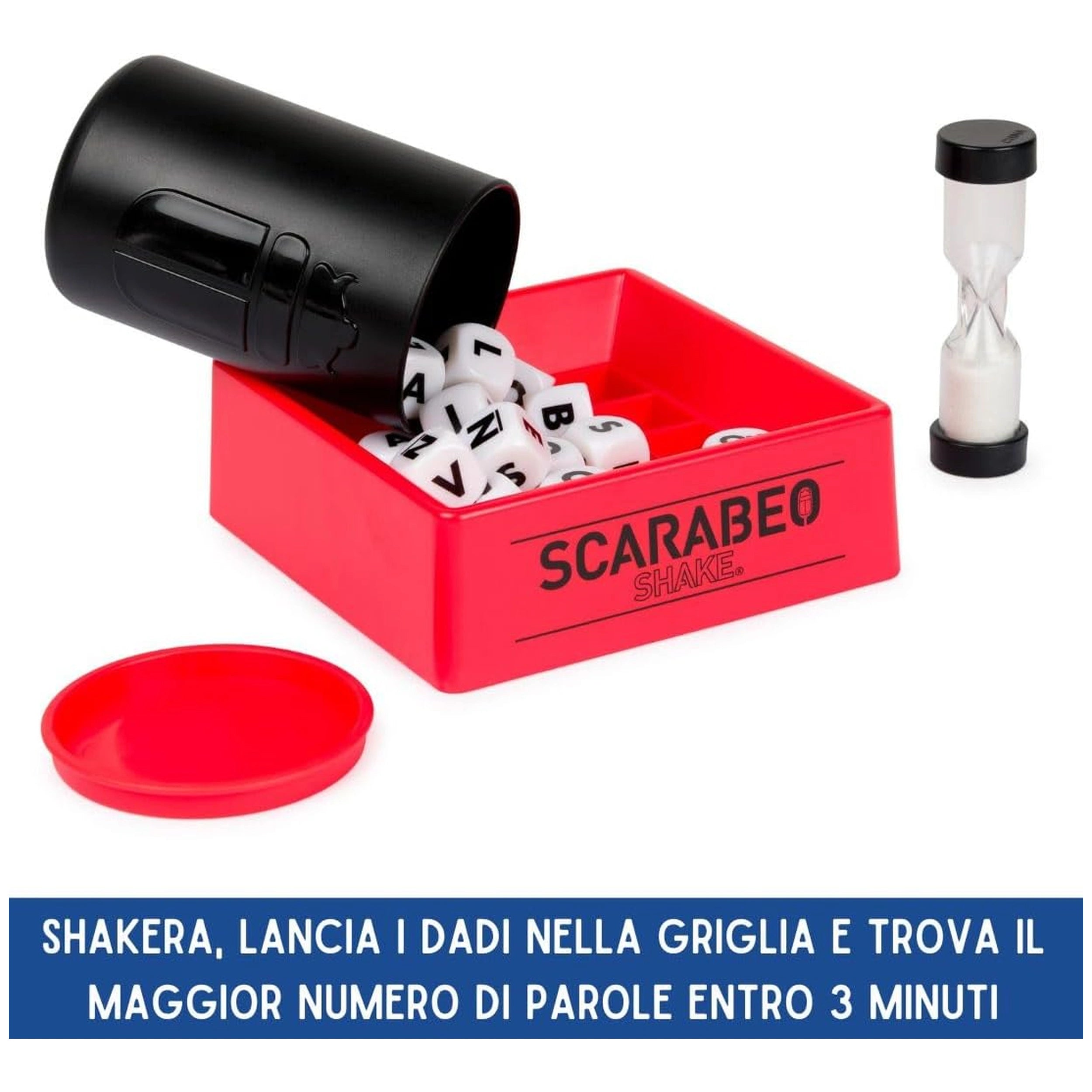 Spin Master - Scarabeo Shake Bordspel Set - Italiaanse Editie