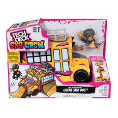 Spin Master - Tech Deck Sk8 Crew - Ultra Sk8 Bus 2-in-1 Transformable Skatepark Playset