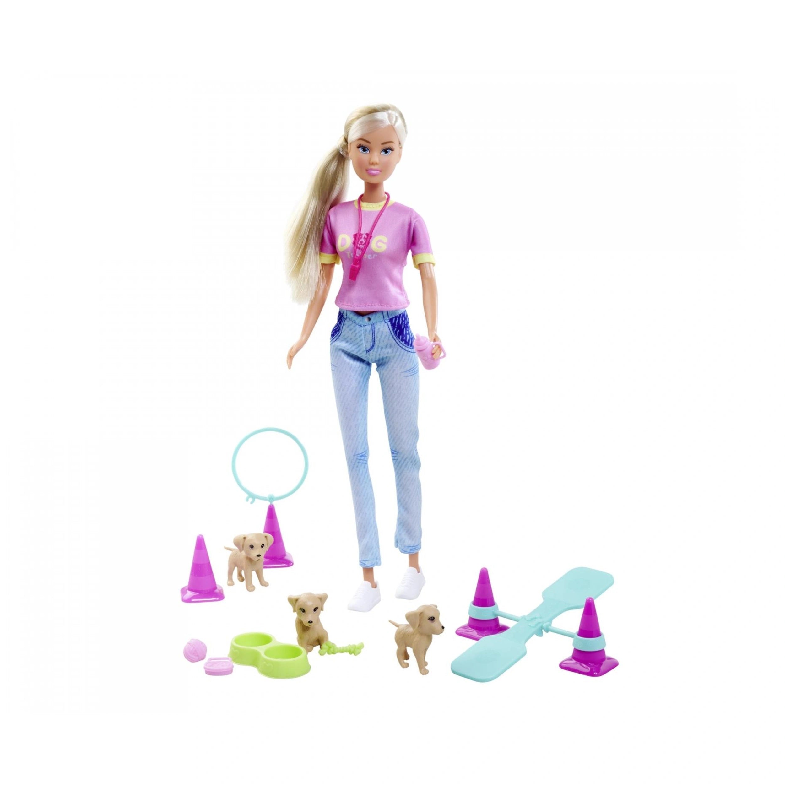 Steffi-Love - Honden-Trainer-Spelset - Poppen-Spelsets-Speelfiguren