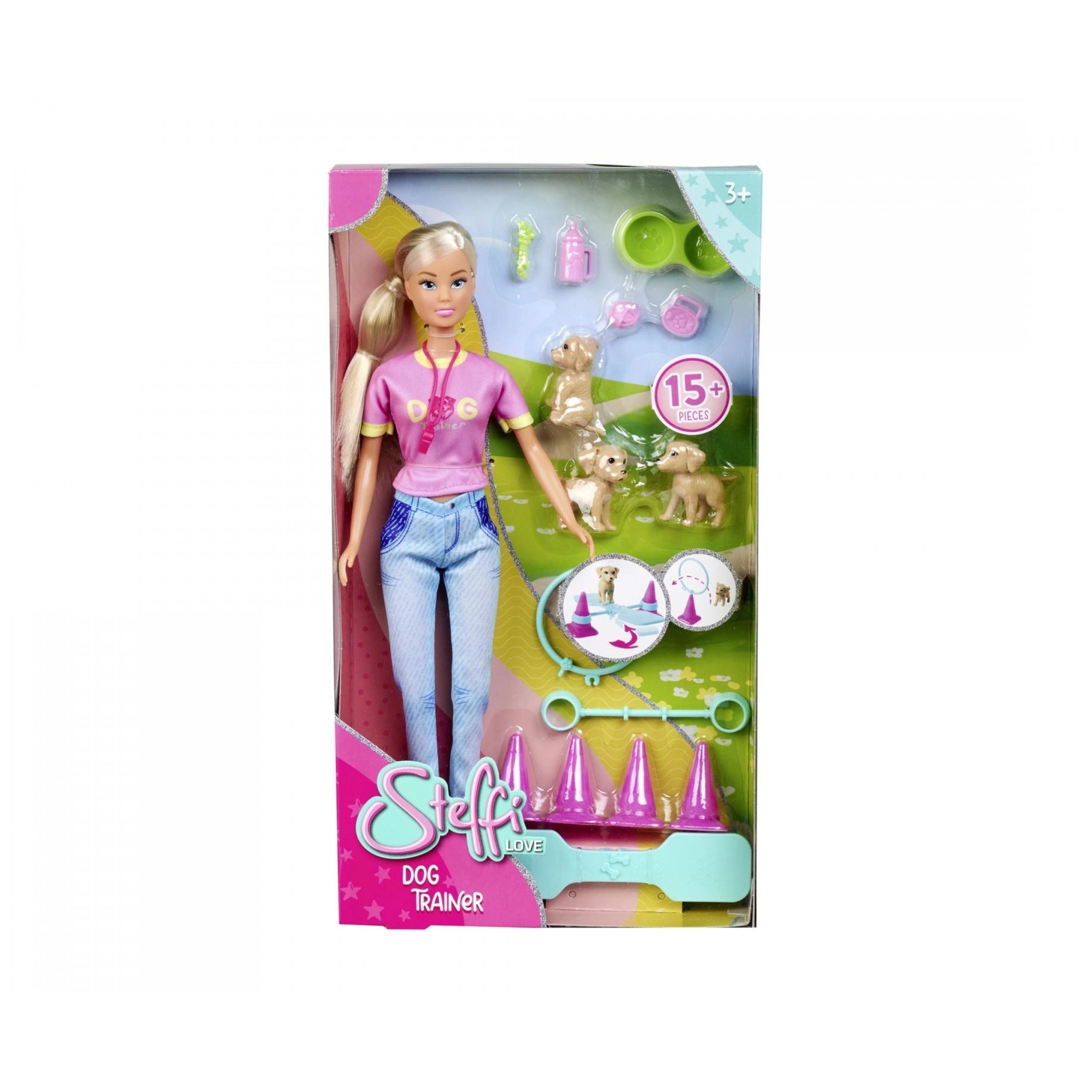 Steffi-Love - Honden-Trainer-Spelset - Poppen-Spelsets-Speelfiguren