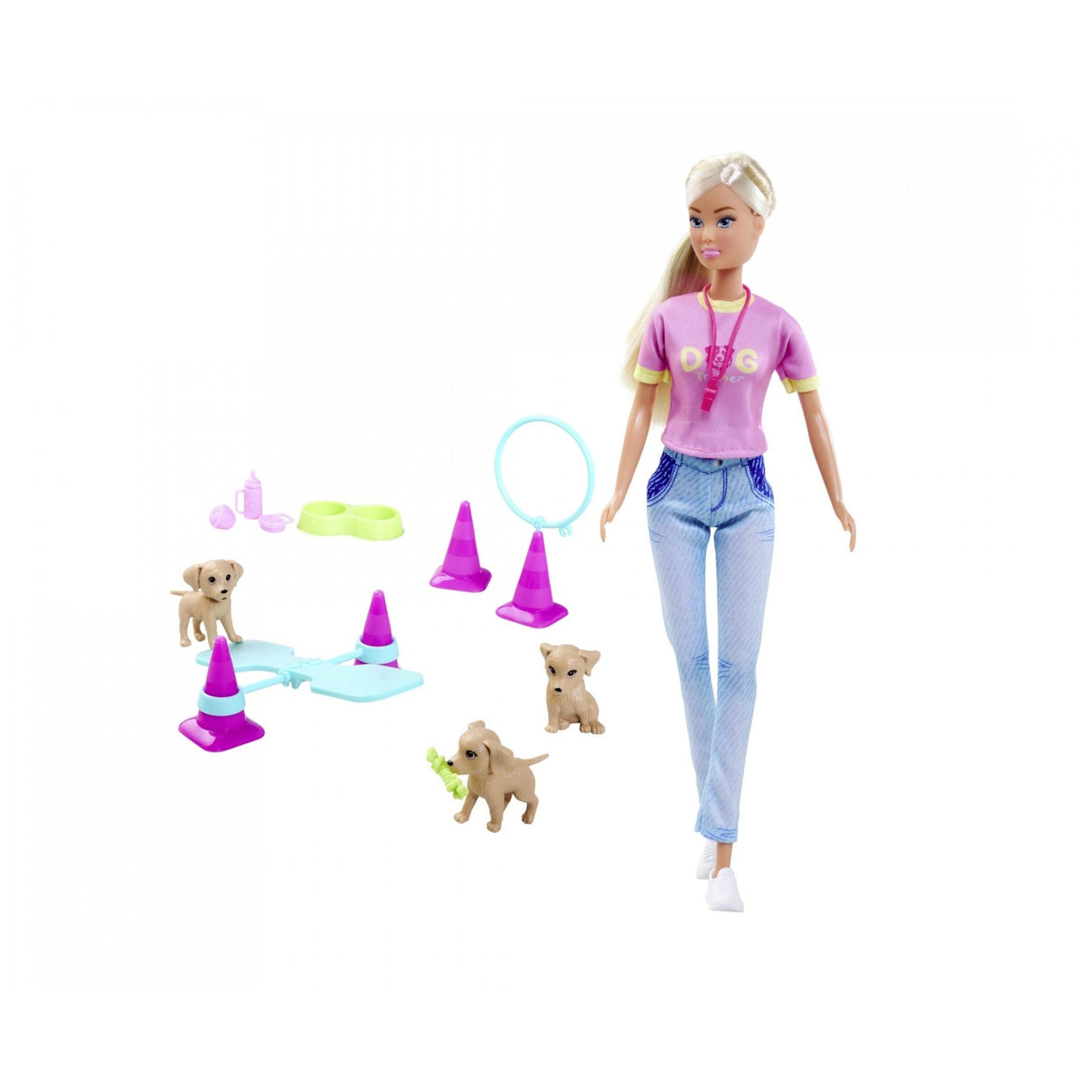 Steffi-Love - Honden-Trainer-Spelset - Poppen-Spelsets-Speelfiguren