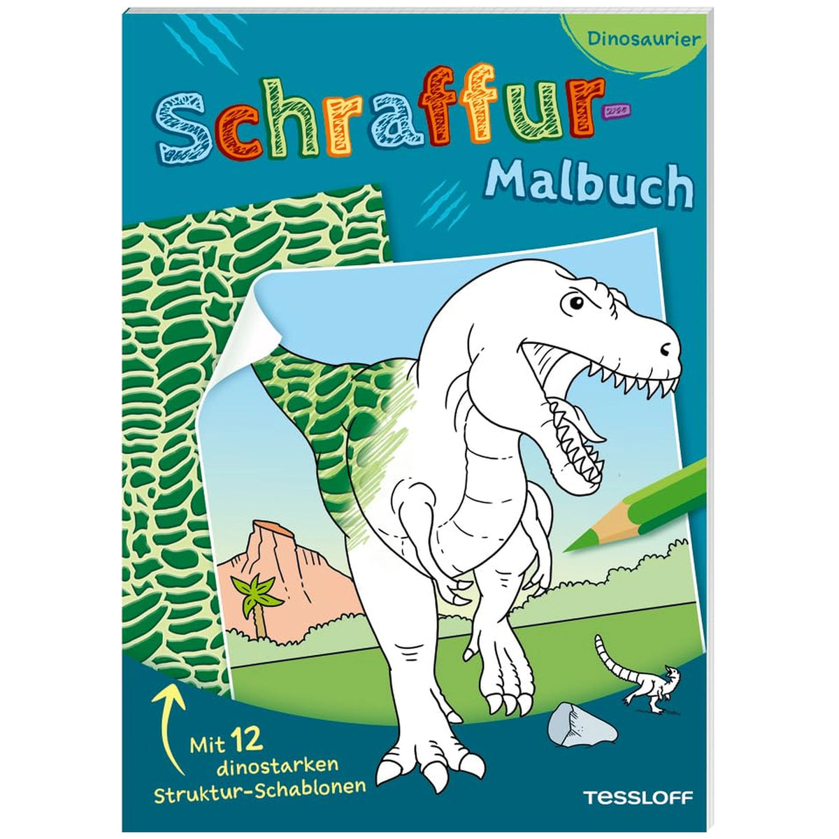 TESSLOFF - Dinosaurussen Kleurboek - Kunst & Ambachten - Duitse Editie
