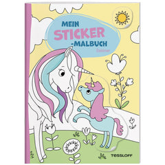 TESSLOFF - Mijn-Sticker-Kleurboek-Eenhoorns - Kunst & Ambachten - Duitse Editie