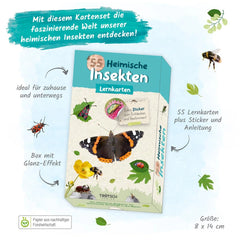 TRÖTSCH - 55 Leerkaarten Inheemse Insecten - Educatief Speelgoed