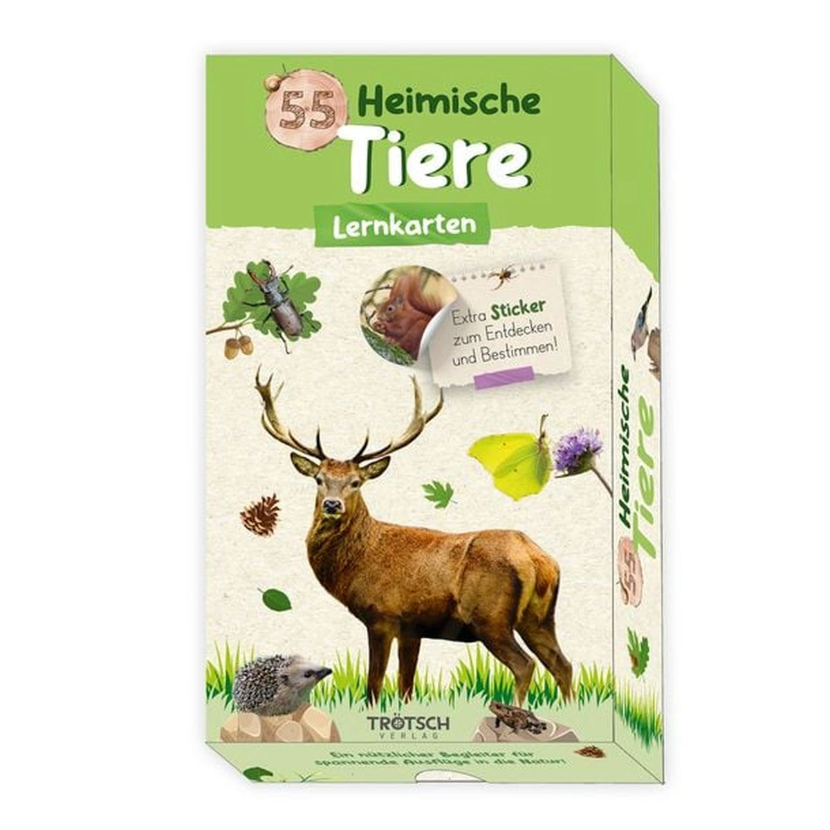 TROTSCH - Leerkaarten Inheemse Dieren Boeken - Duitse Editie