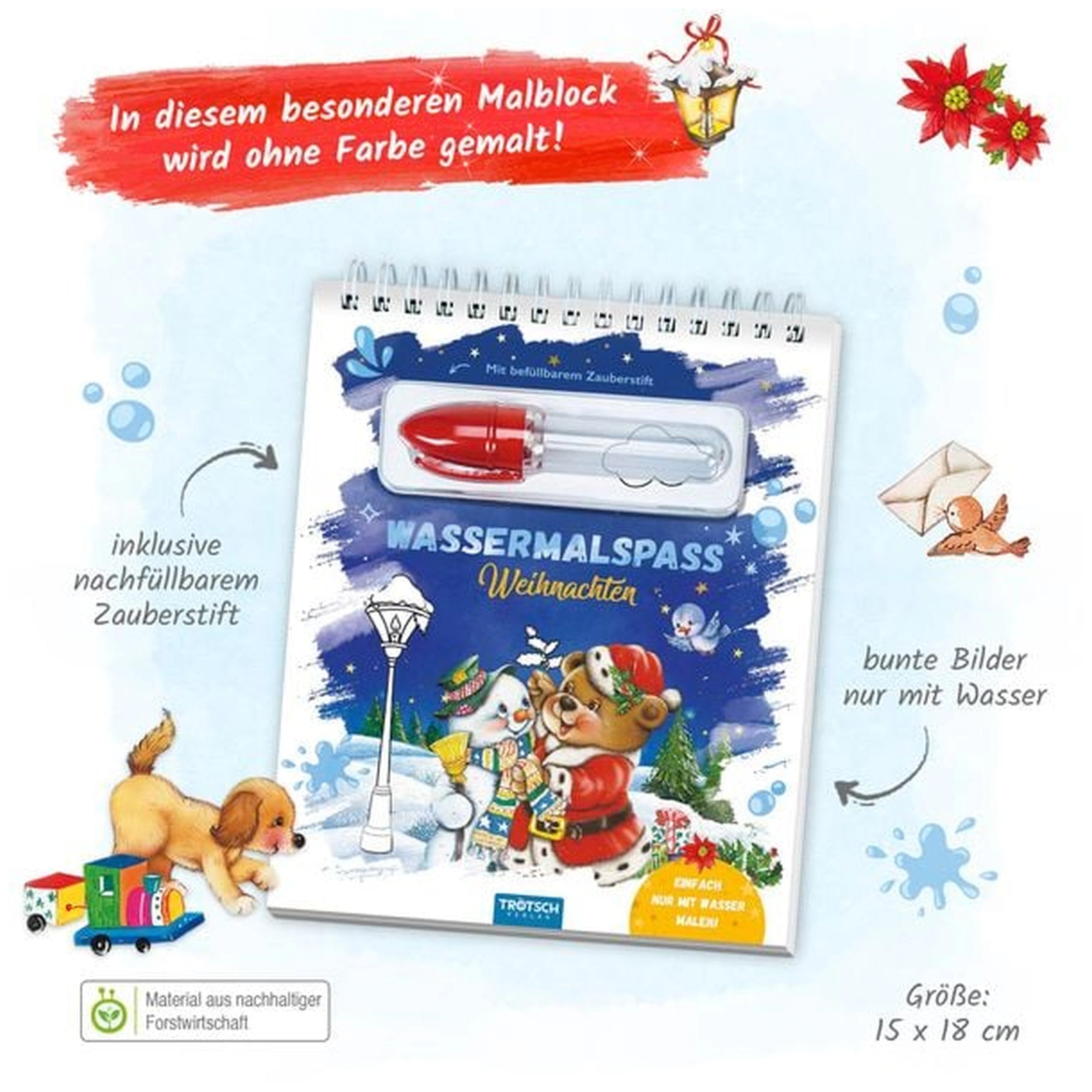 TROTSCH - Waterverfplezier Kerst Kunst en Ambachten - Duitse Editie