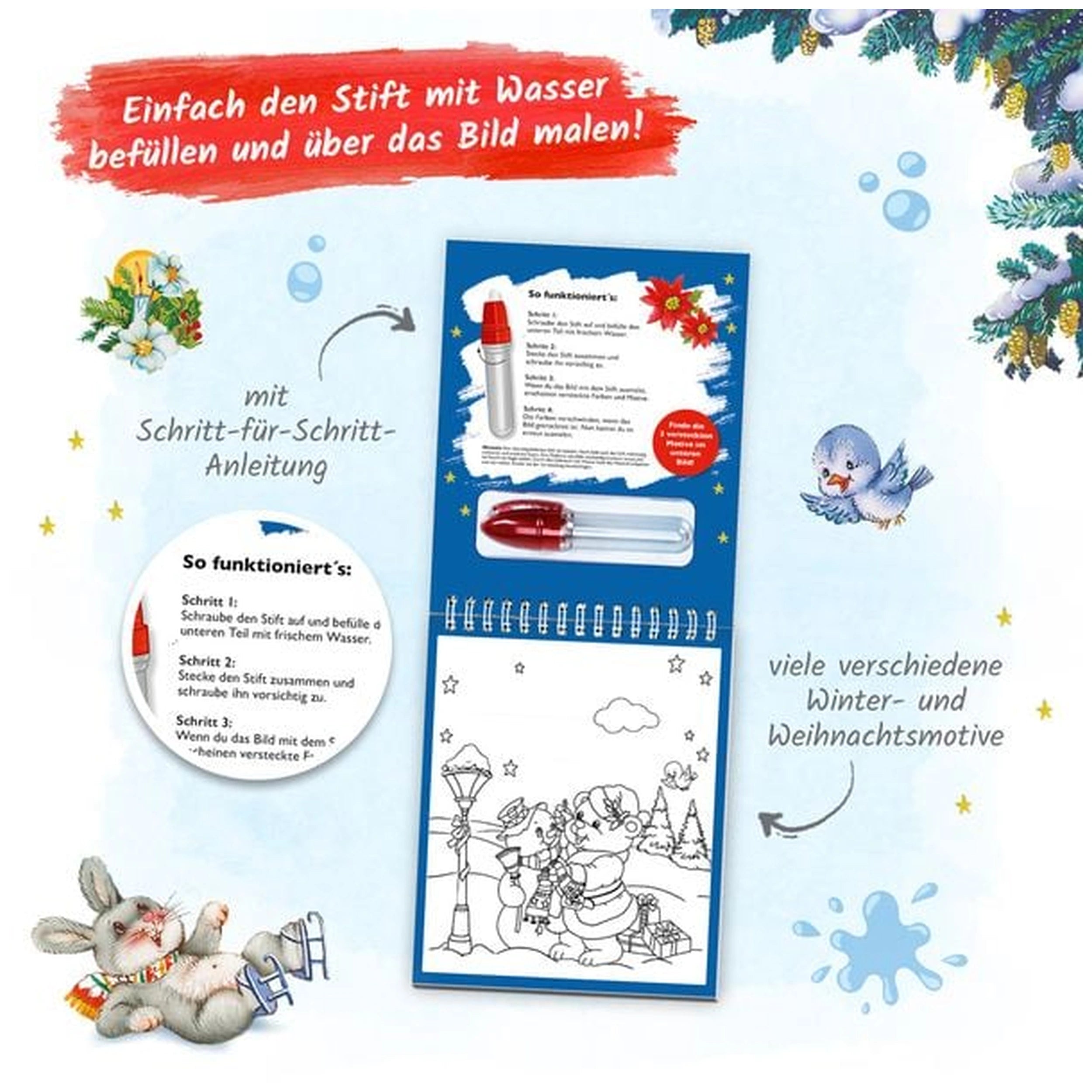 TROTSCH - Waterverfplezier Kerst Kunst en Ambachten - Duitse Editie