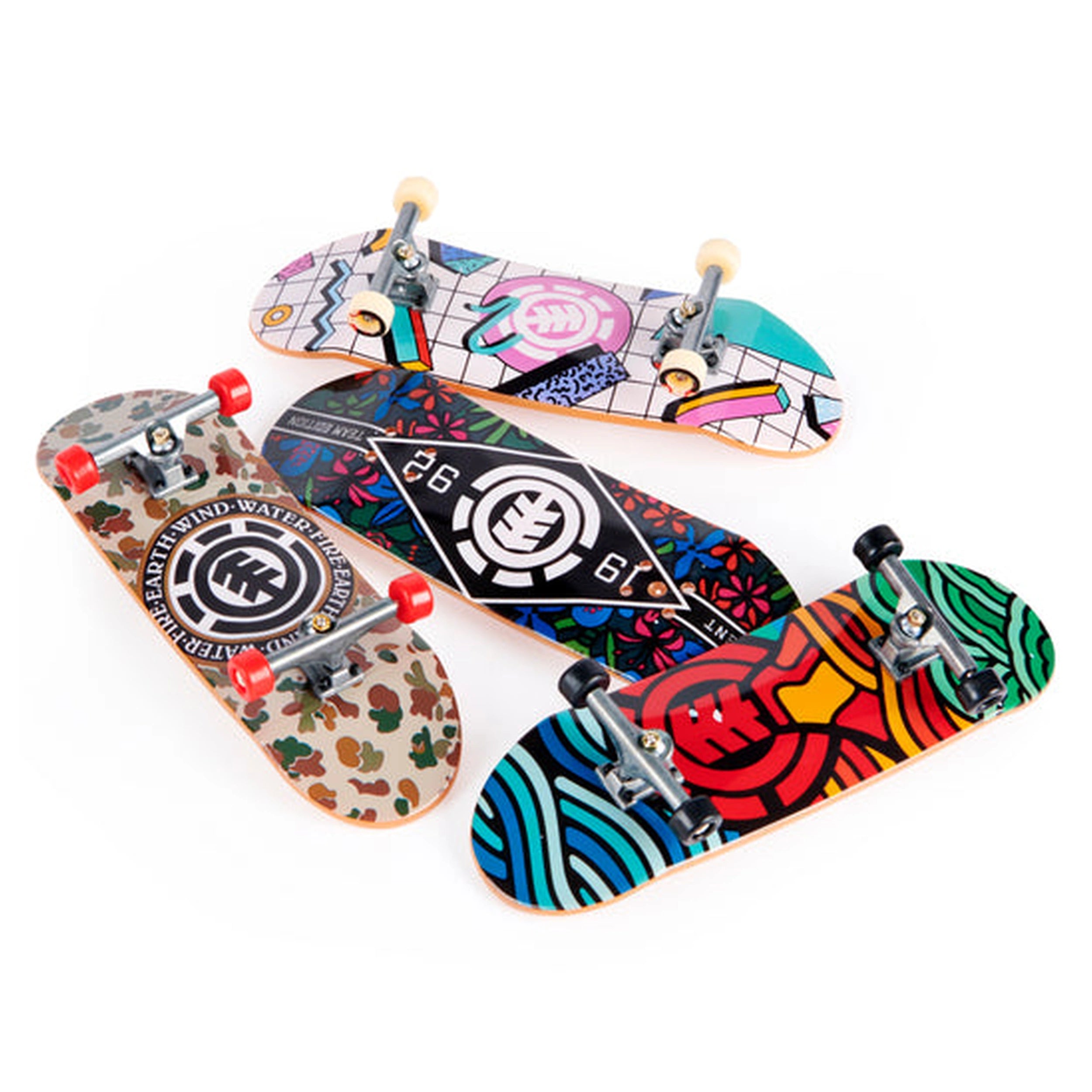 Tech Deck - 96mm Fingerboard with Authentic Designs 4 Pack- Assorted