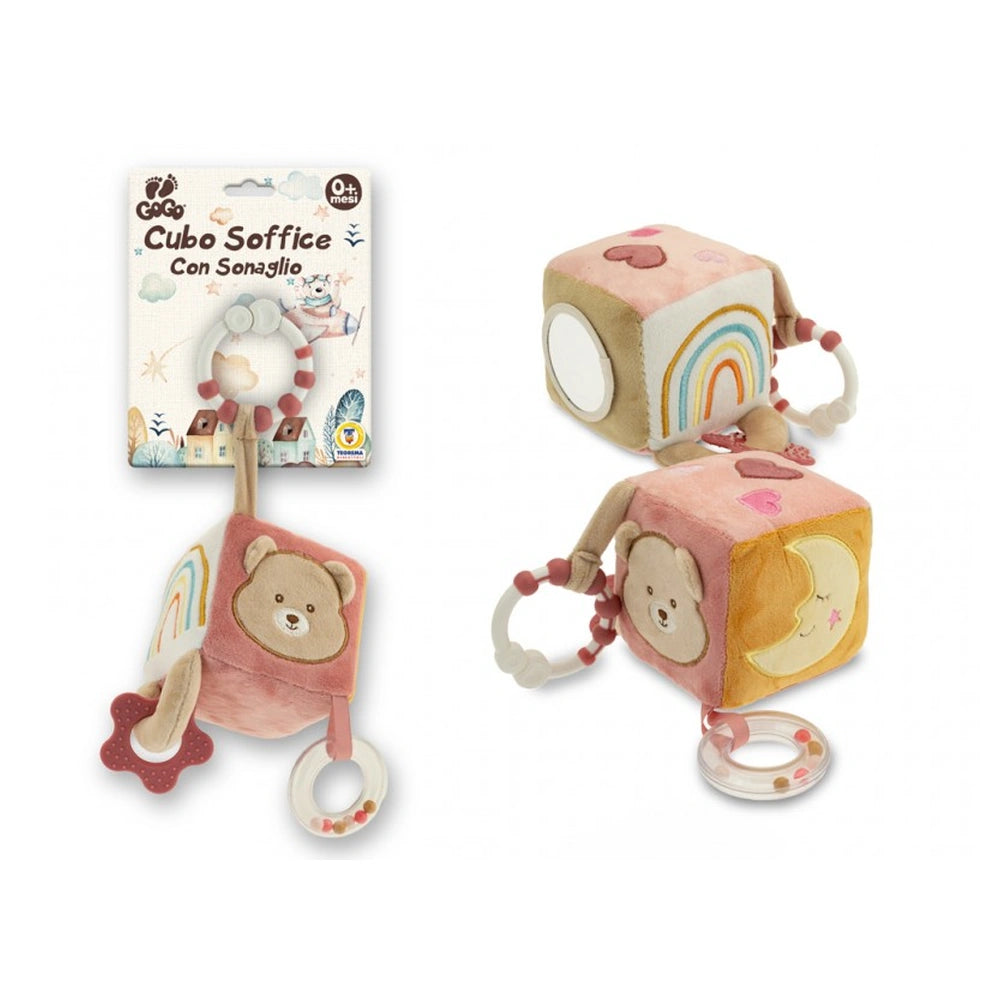 Teorema - Baby- en peuterspeelgoed - GoGo Cubo Soffice - Sensorisch blok - 0 maanden - Fijne motoriek