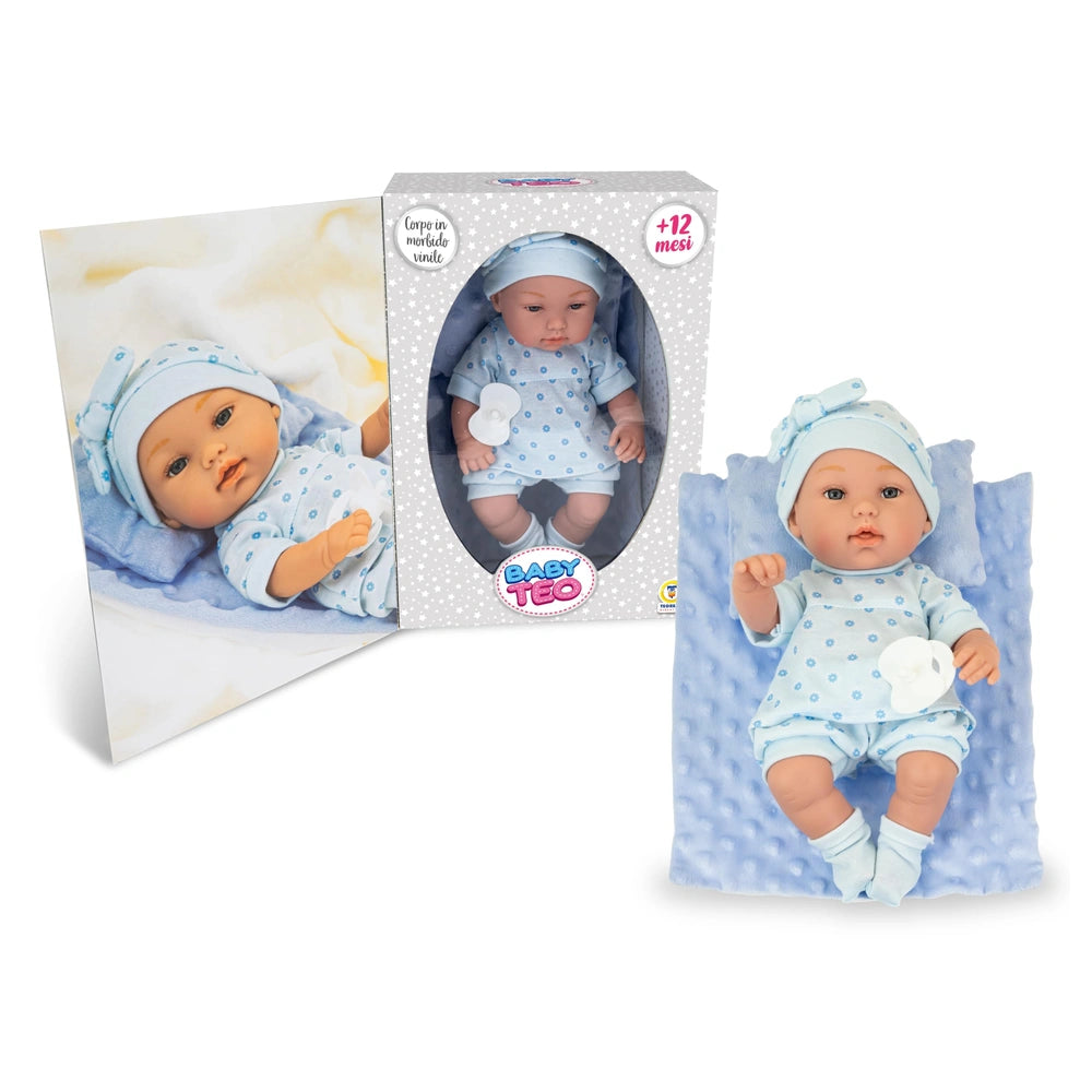 Teorema - Poppen - Baby Teo Pasgeboren Pop - Zacht Vinyl - 12M+ - Zorgzaam Spel