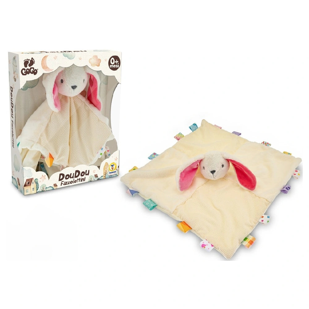 Teorema - Stuffed Animals - GoGo Dou Dou Bunny Comforter - 35cm Cream - 0 Months