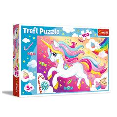 Trefl - 100 Stukjes Puzzel - Mooie Eenhoorn - Puzzels - 5 - TRF16386