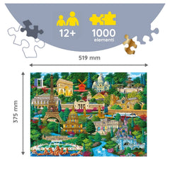 Trefl - Woodcraft Franse Steeg - Puzzels - 14+ - TRF20142