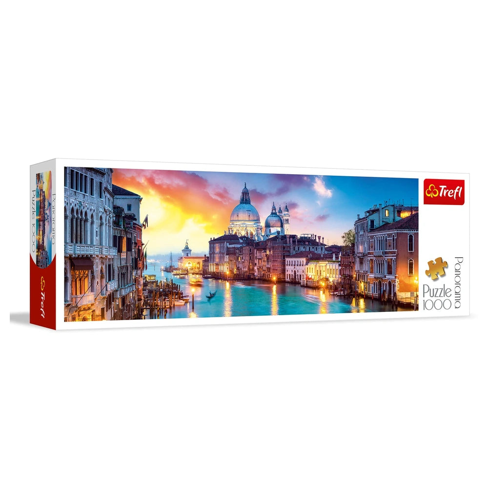 Trefl - 1000 Piece Panorama Puzzle - Grand Canal, Venice - Puzzles Age +14 - TRF29037