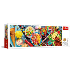 Trefl - 1000 Piece Panorama Puzzle - Sweet Treats - Puzzles Age +14 - TRF29046