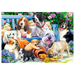 Trefl - Honden in de Tuin - Puzzels - 14 - TRF10556