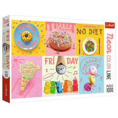 Trefl - Neon Color Line Sweet Week - Puzzels - 14 - TRF10580
