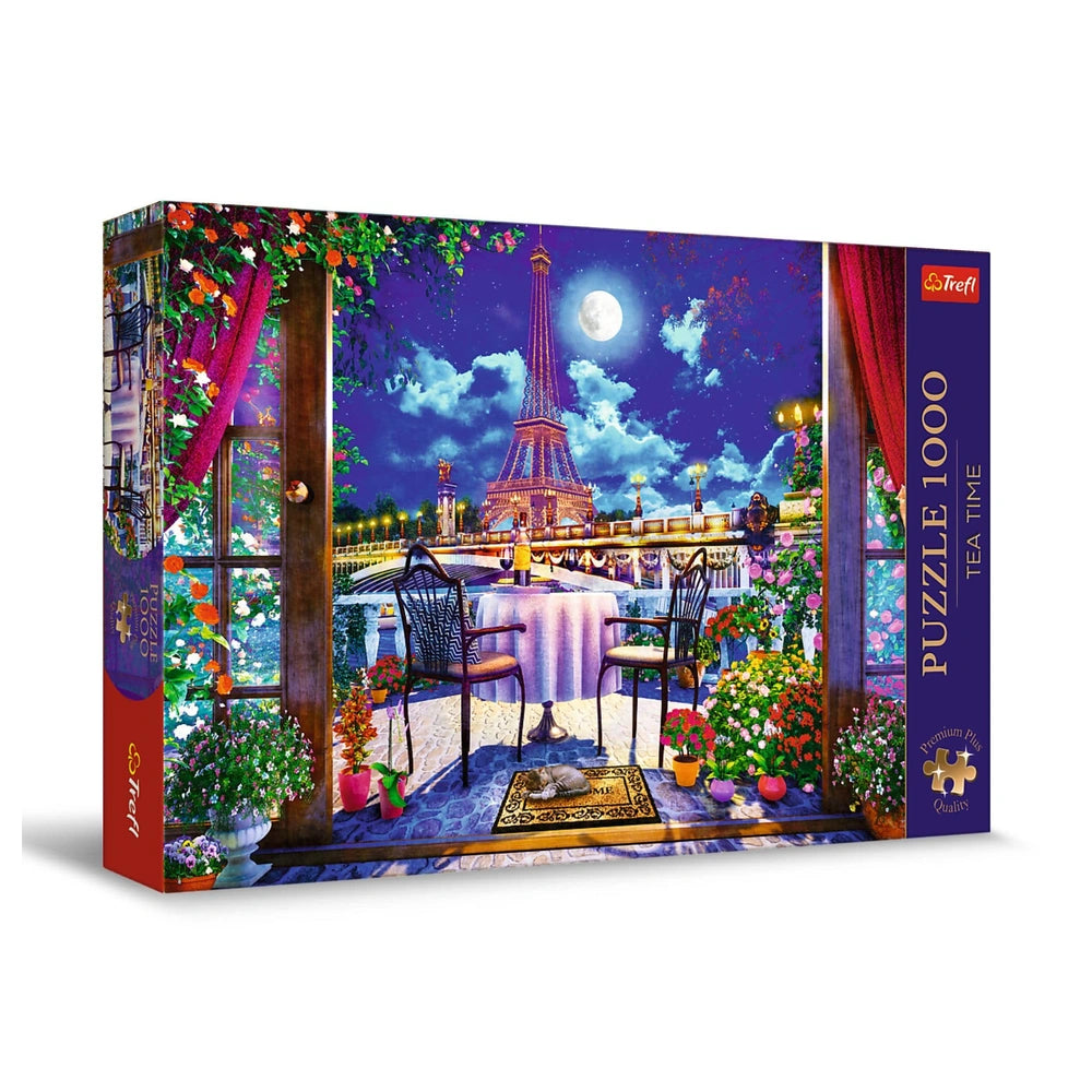 Trefl - Tea Time Parisian Moonlight - Puzzels - 14+ - TRF10843
