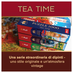 Trefl - 1000 Stukjes Puzzel - Puzzels - 14+ - Tea Time Rieten Cottage - TRF10803