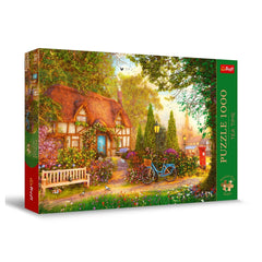 Trefl - 1000 Stukjes Puzzel - Puzzels - 14+ - Tea Time Rieten Cottage - TRF10803