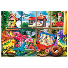 Trefl - 1000 Stukjes Puzzel - Puzzels - 14+ - Thee Tijd Wereld van Vogels - TRF10850