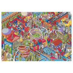 Trefl - 1000 Piece Puzzle UFT EYE - SPY - Imaginary Cities Rome, Italy - Puzzles Age +14 - TRF10709