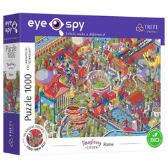 Trefl - 1000 Piece Puzzle UFT EYE - SPY - Imaginary Cities Rome, Italy - Puzzles Age +14 - TRF10709