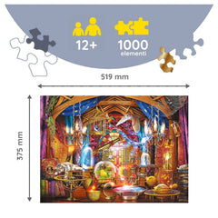 Trefl - 1000 Stukjes Puzzel - Puzzels - 14 - Woodcraft Magic Room - TRF20146