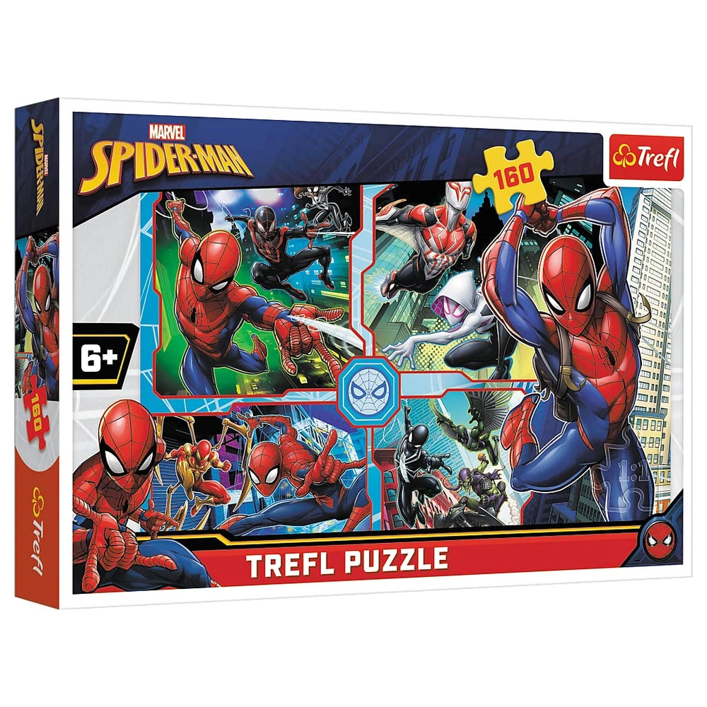 Trefl - 160-Piece Puzzle - Spider-Man to the Rescue - Puzzles Age +6 - TRF15357