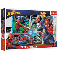 Trefl - 160-Piece Puzzle - Spider-Man to the Rescue - Puzzles Age +6 - TRF15357