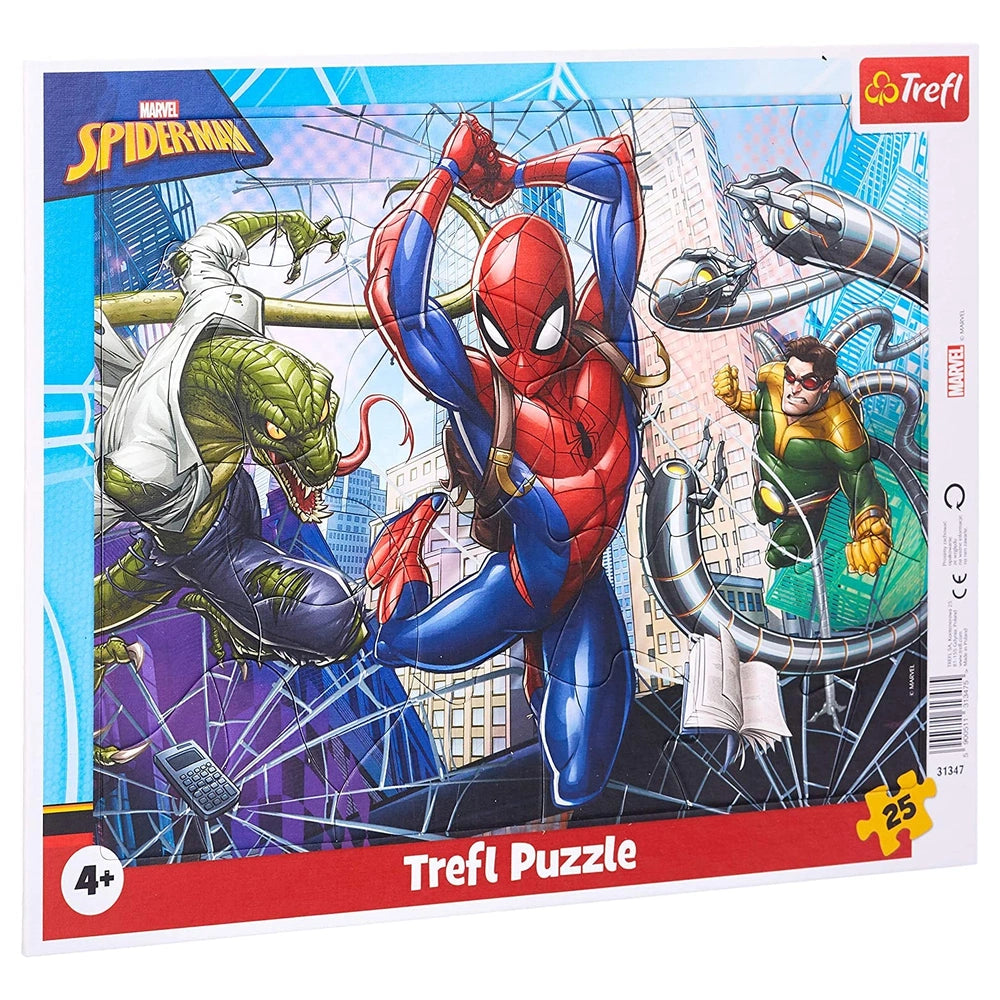 Trefl - 25 - Stuk Geleide Puzzel - Spider - Man - 4 - TRF31347