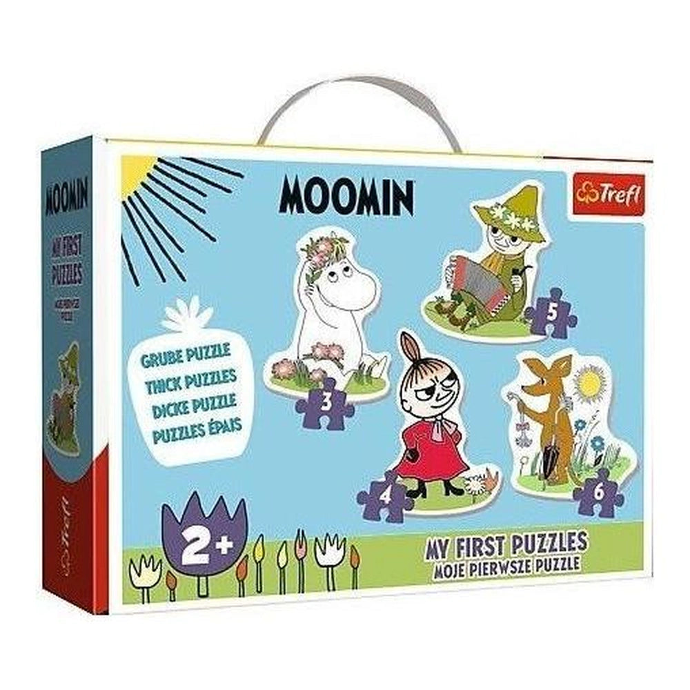 Trefl - Happy Moomins 4 Puzzels in 1 Vormenpuzzel - Puzzels - +2 - TRF36094