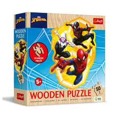 Trefl - Houten Contour Puzzel - Puzzels - 5+ - Spider - Man - TRF20280