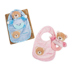 Venturelli - Rattle Bib Set Plush - Stuffed Animals