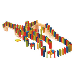 Woodiland - Reuzen-Houten-Domino-Rally-200-Stuks - Buitenspeelgoed