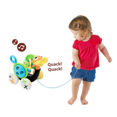 Yookidoo - Pull Along Whistling Duck - Push & Pull Toys - 12 Maanden+ - YKD40129