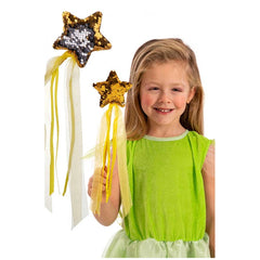 Carnival Toys - Feeënstaf Met Omkeerbare Pailletten Voor Magisch Spel - Doen alsof Beroepen En Rollenspel