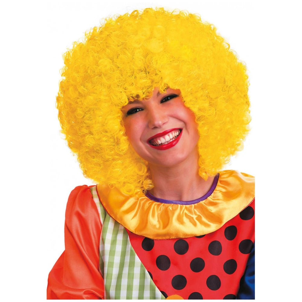 Carnival Toys - Leuke Gele Krullende Peruk Voor Creatief Verkleedspel - Doen alsof Beroepen En Rollenspel