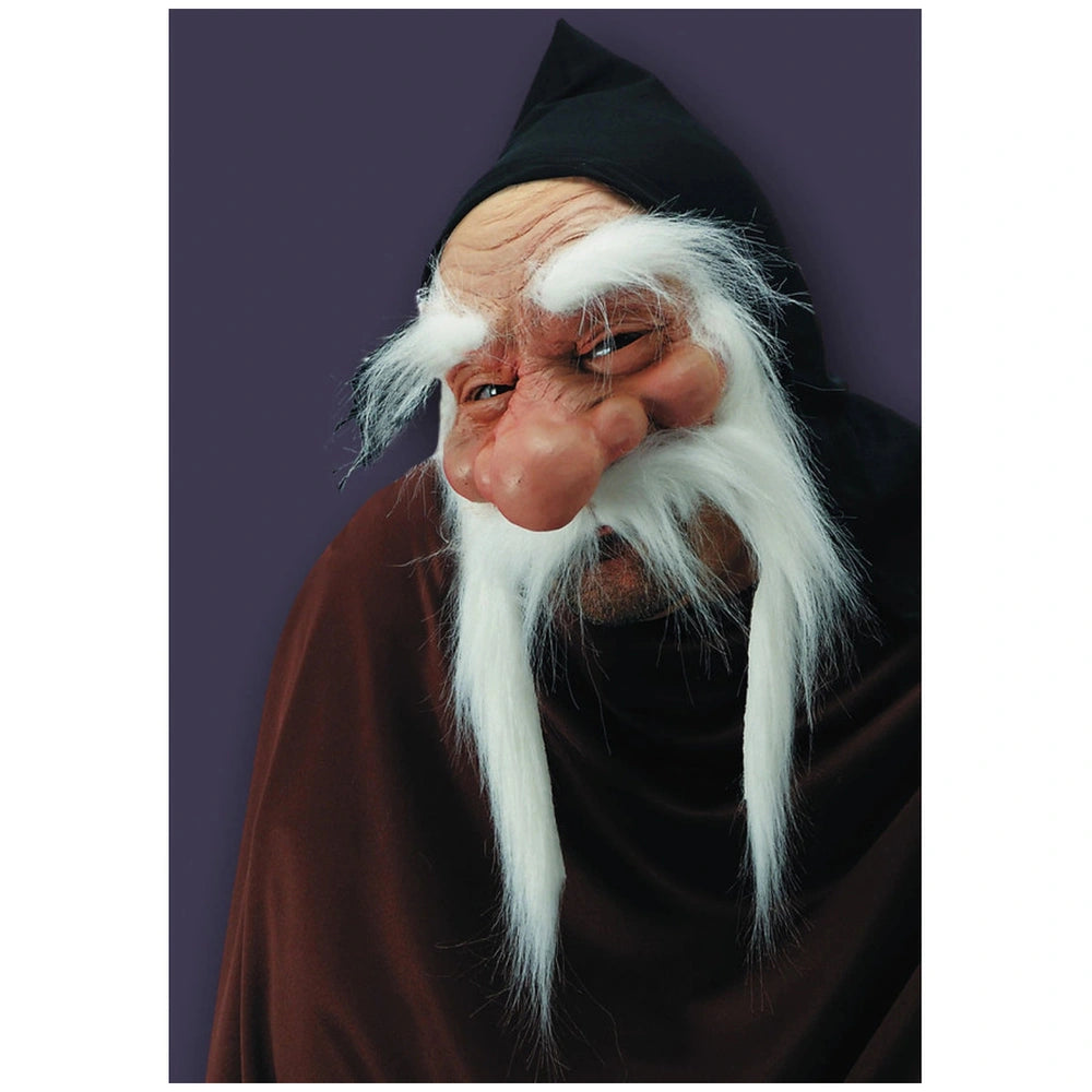 Carnival Toys - Soft Pvc Chinless Mask With Moustache And Hood For Fun Role Play - Pretend Professions And Role Playing