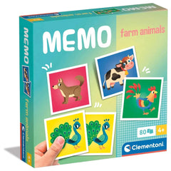 Clementoni - Animal Farm Geheugen Bordspellen