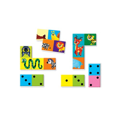 Clementoni - Domino-Cijfers-en-Dieren - Bordspellen
