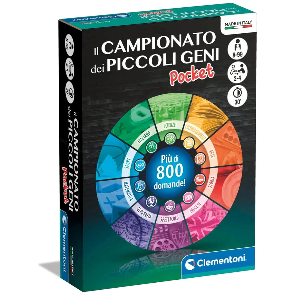 Clementoni - Het-Kampioenschap-van-de-kleine-Genieën-Pocket - Bordspellen