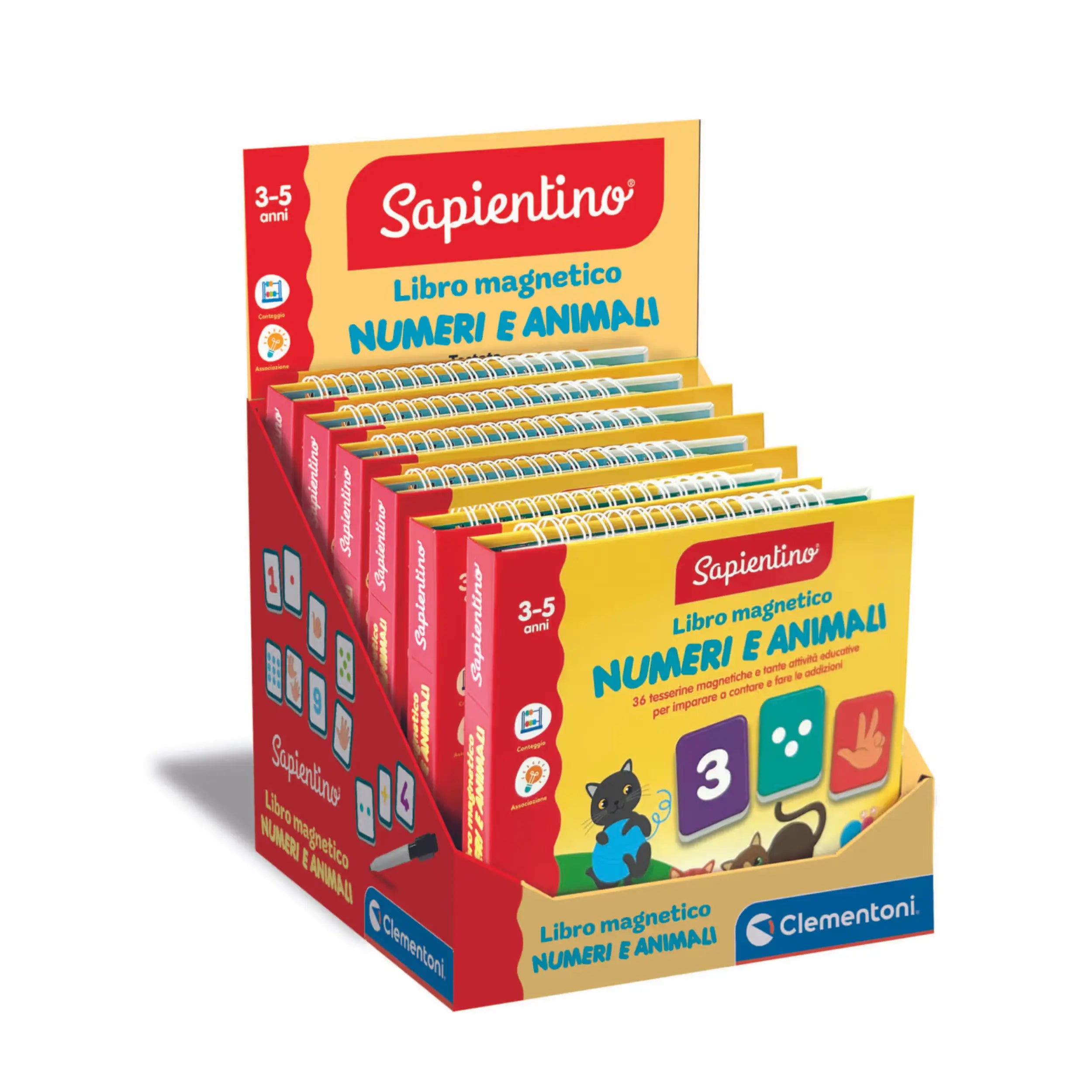 Clementoni - Magnetisch Boek van Getallen en Dieren - Educatief Speelgoed