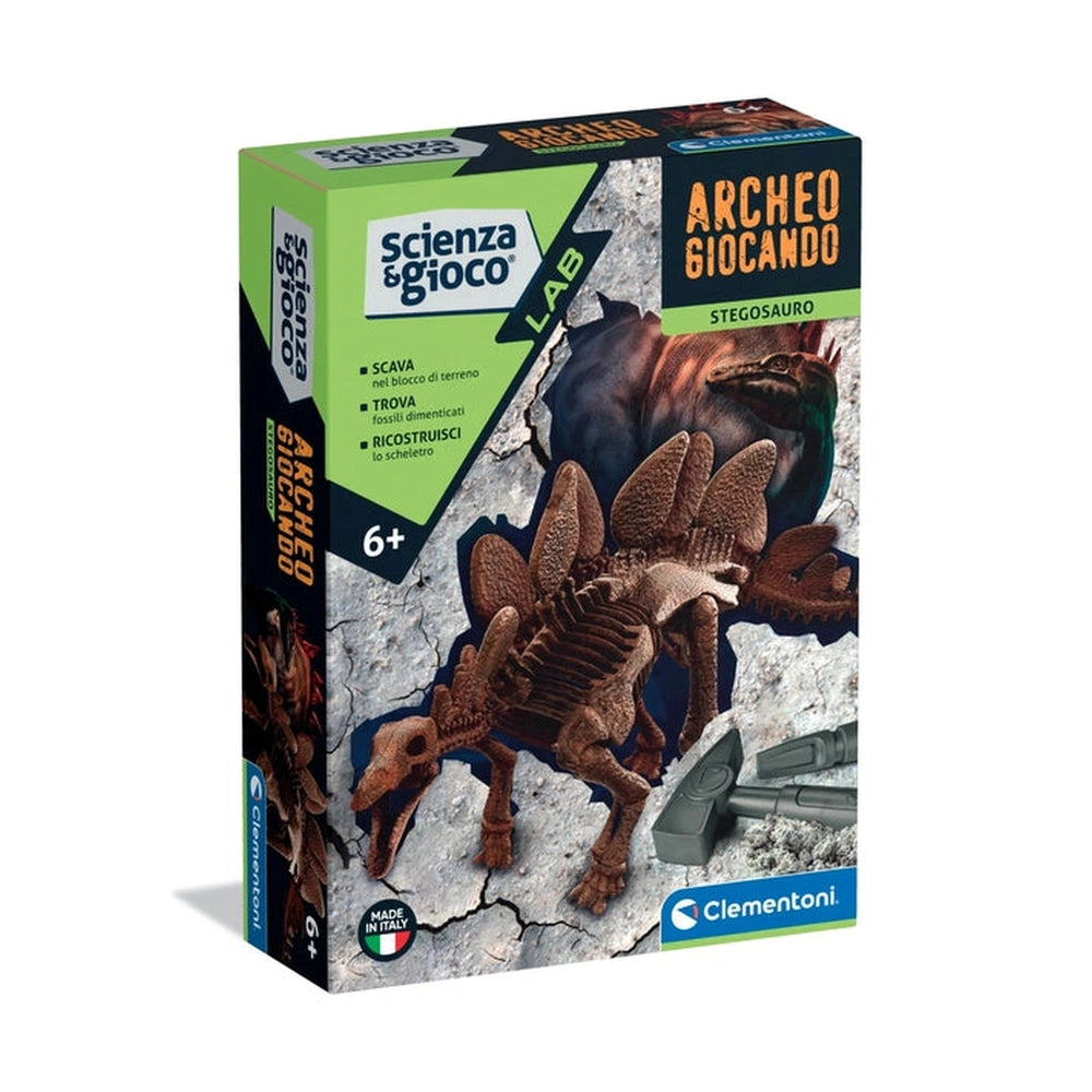 Clementoni - Scienza-Gioco-LAB-ArcheoGiocando-Stegosauro - Speelsets