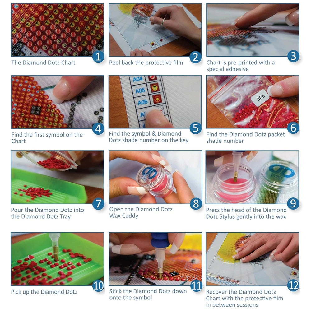 DIAMOND DOTZ Dotzies Dragon Skate diamond painting kit featuring red beads arranged on various surfaces.