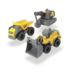 Dickie - Volvo Micro Builders 3 Stuks Verpakking Speelvoertuigen