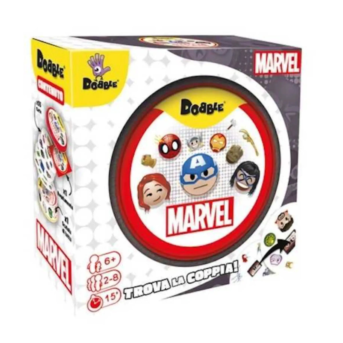 ASMODEE - Dobble Marvel Emoji Card Game - Card Games